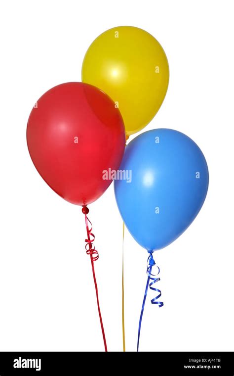 Red, Yellow and Blue Balloons Stock Photo - Alamy