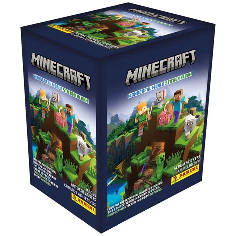 Panini Minecraft Wonderful World Sticker Pack Smyths Toys Uk