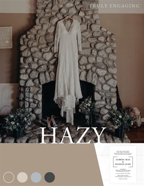 Hazy Winter Wedding Color Trend Inspiration Hazy Winter Wedding Color