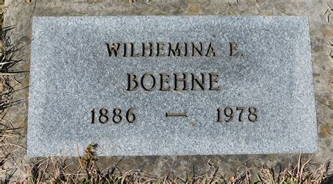 Wilhemina Elsa Boehne (1886-1978) - Find a Grave Memorial