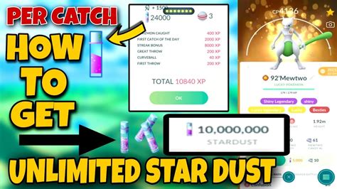 How To Get Unlimited Star Dust In Pokemon Go Unlimited Star