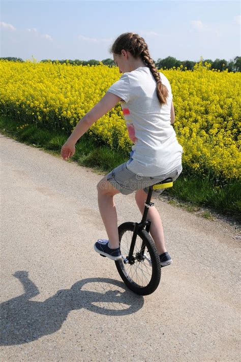 Unicyclist stock photo. Image of beauty, racy, exercise - 40215222