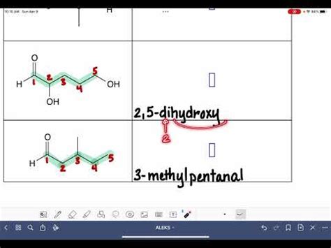 Aleks Naming And Drawing Aldehydes Youtube