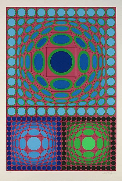 Victor Vasarely Museum 3 Serigraph On Paper Limited Edition Victor