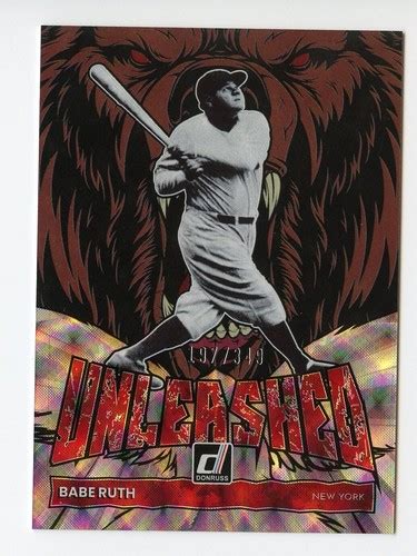 Panini Donruss Unleashed Babe Ruth UL Silver For Sale Online EBay