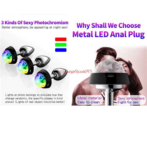 LED Butt Plug Colorful Anal Plug Light USB Rechargeable Etsy