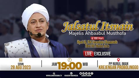 Live Jalsatul Itsnain Tahlil Nyai Hj Siti Uswatun Chasanah Binti