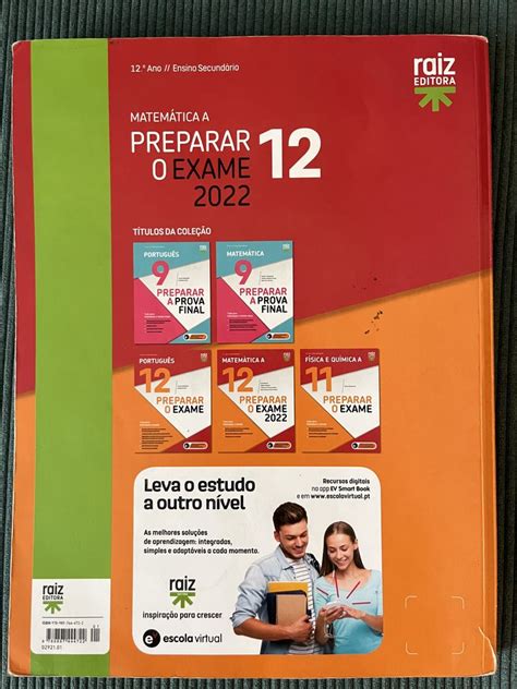 Livro Preparação Exame De Matemática A 12 Parque Das Nações • Olx Portugal