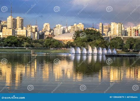 Skyline of Sao Paulo city stock image. Image of attraction - 138660879