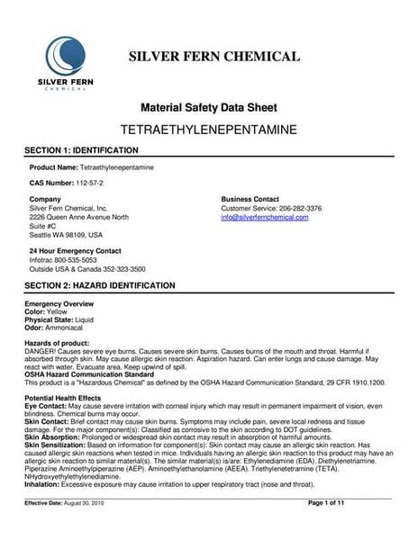 Material Safety Data Sheet Of Acetic Acid