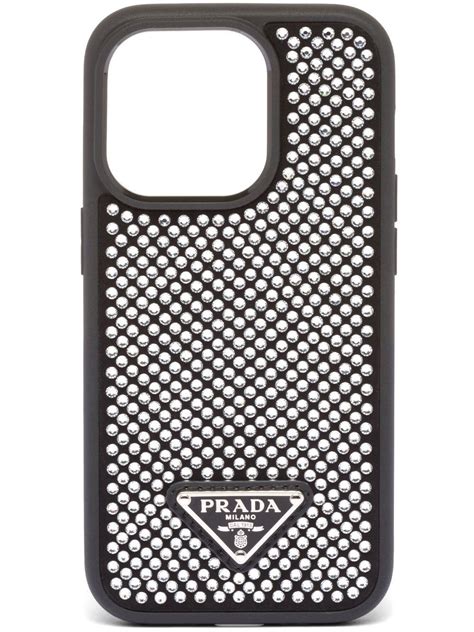 Prada Crystal Embellished Iphone Pro Max Case Farfetch