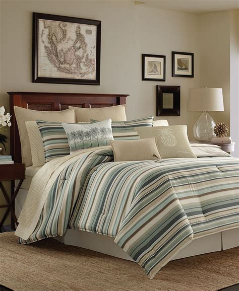 Tommy Bahama Home Tommy Bahama Canvas Stripe Comforter Sets Macy S