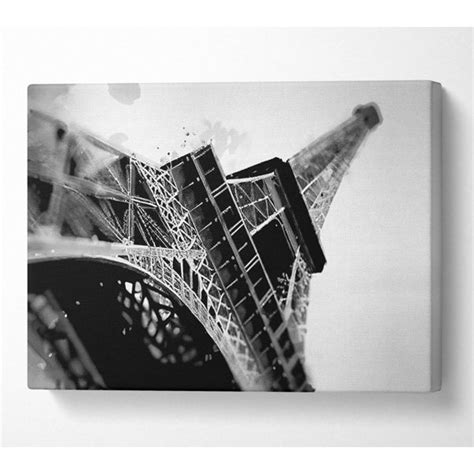 Modernmoments Paris Unter Dem Eiffelturm B N W Druck Wayfair De