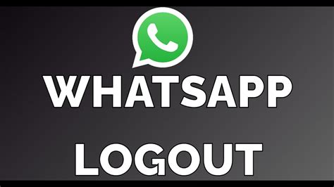 How To Logout WhatsApp YouTube