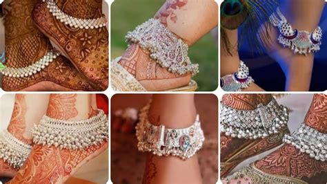 Trending Silver Anklet Bridal Anklet Designs चद क पयल 2023