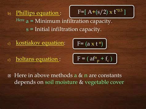 Unit 3 Infiltration Ppt