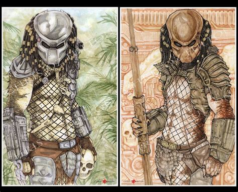 Predator Jungle Hunter And City Hunter Yautja Poster Art Print Etsy