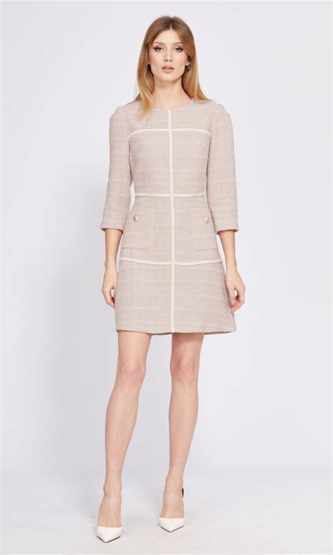 Платье Eola 2554 бежевый - белорусская женская одежда