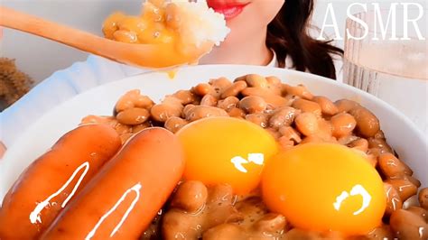 Asmr 納豆卵かけご飯natto Egg Over Rice낫토 계란 밥【eatingsoundsmukbang먹방咀嚼音