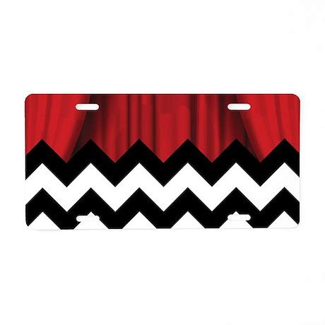 twin peaks chevron Aluminum License Plate by Admin_CP13506533