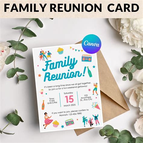 Family Reunion Invitation / Family Reunion Party / Invitation Card ...