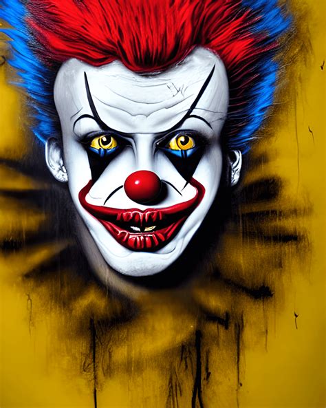 Evil Clown Graffiti Art · Creative Fabrica