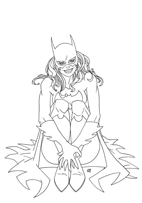 Dibujo De Batgirl Para Colorear Y Pintar