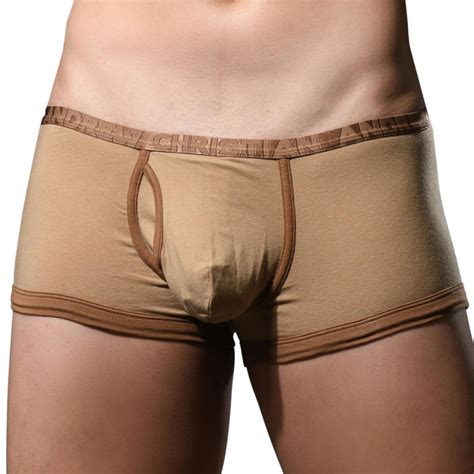 Andrew Christian Boxer Court Almost Naked Fly Tagless Brun INDERWEAR