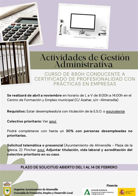 Actividades De Gesti N Administrativa Curso Conducente A Certificado