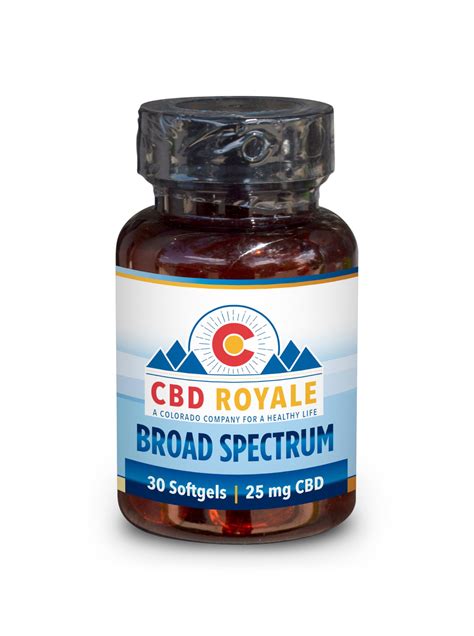 Cbd Royale Daily Broad Spectrum Cbd Softgels 25mg Per Capsules 30 Caps