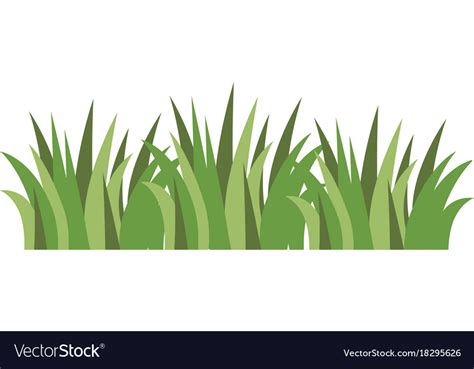 Grass Field Isolated Icon Royalty Free Vector Image