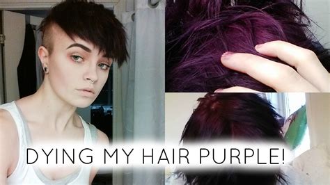 Dying My Hair Purple Youtube