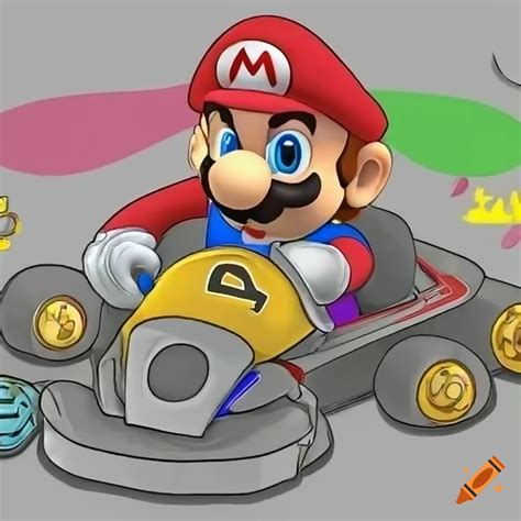 Illustration Of Mario Kart Servers On Craiyon