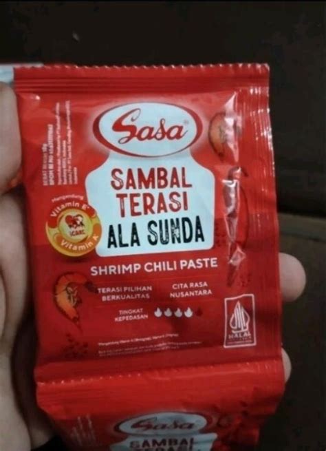 SASA SAMBAL TERASI ALA SUNDA Sambal Terasi Sachet 18gr Isi 10pcs