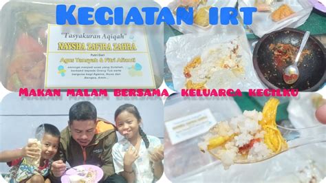 Kegiatan Irt Makan Malam Bersama Keluarga Kecil Walau Sederhana Tapi