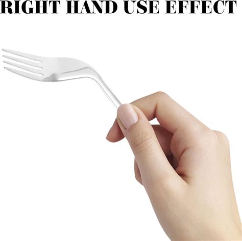 Fomiyes Adaptive Curved Fork Stainless Steel Utensil For Hand Tremors