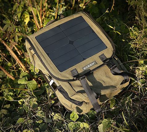 Backpack with Solar Panel Charger