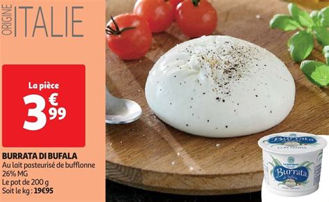 Promo Burrata Di Bufala Chez Auchan