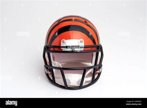 Cincinnati Bengals NFL team helmet isolated on white background Stock ...