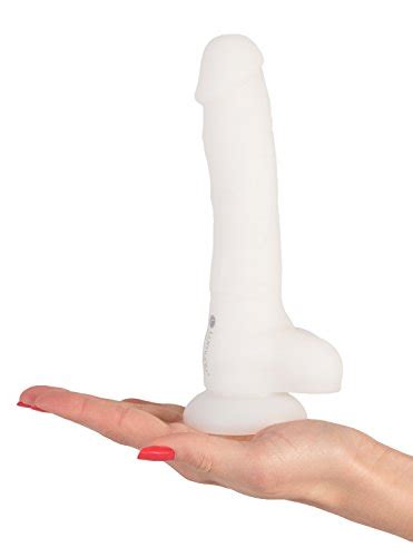 Deluxe Real Dong Penis Nachbildung Leuchtender Silikon Dildo Mit Extra