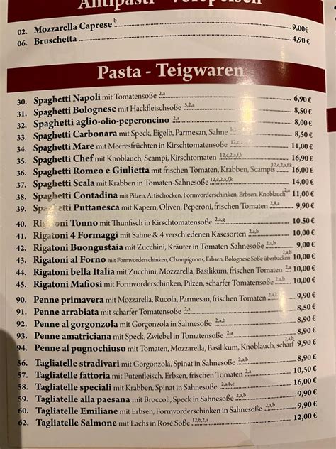 Menu At Ristorante Pizzeria Mamma Mia Bad Hindelang