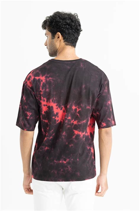 Buy Mens Never Black Tie Dye Oversized T Shirt Online Snitch