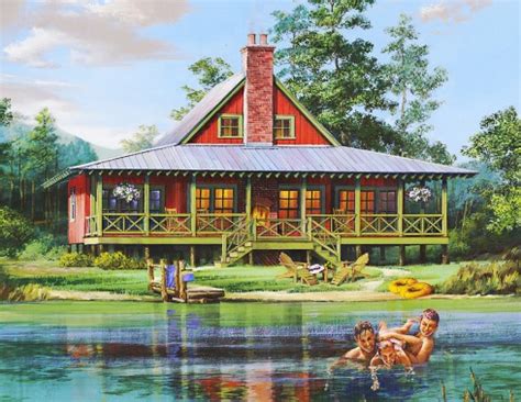 Fishing Cabin Floor Plans...Powerful Visual Appeal!