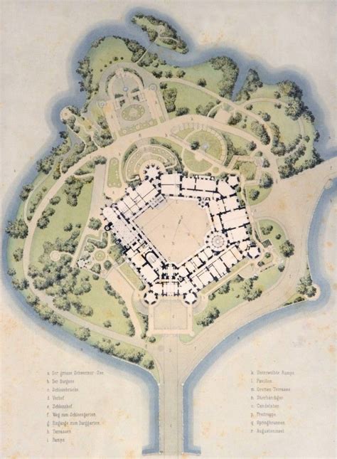 First Floor Plan Schweriner Schloss The Main Residence Of The Grand