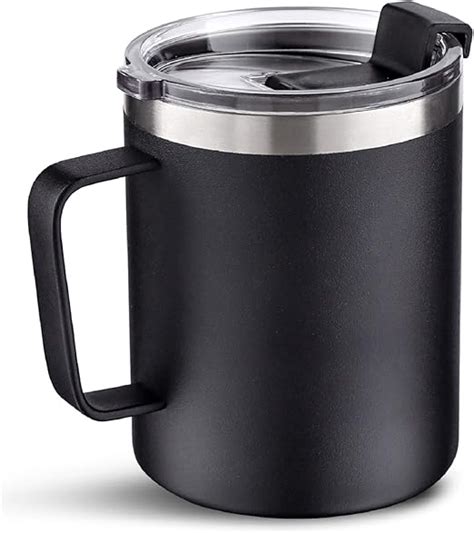 12oz Stainless Steel Insulated Coffee Mug With Handle