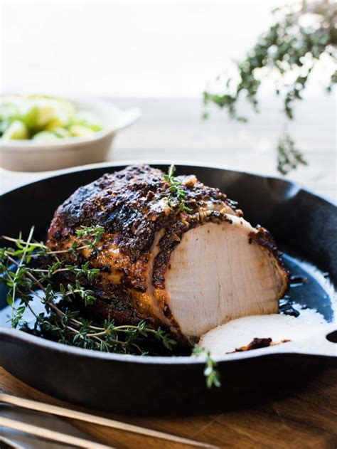 Full Of Flavor This Roast Pork Loin With Balsamic Dijon And Thyme Is Simple And Versatile