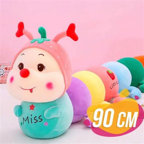 Мягкая игрушка подушка гусеница антистресс 90 см - купить с доставкой ...