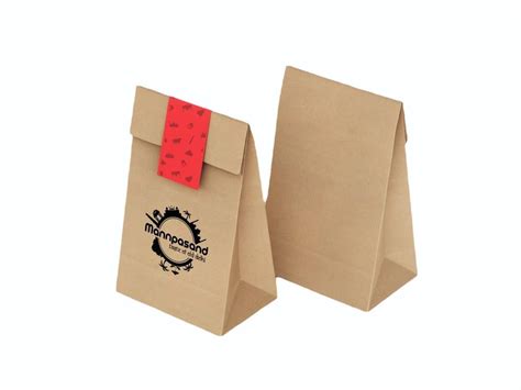 Brown Paper Bag With Branding For Shopping Capacity 1kg At Rs 35