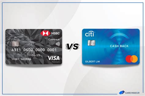 HSBC Cashback Credit Card Vs Citi Cashback Credit Card