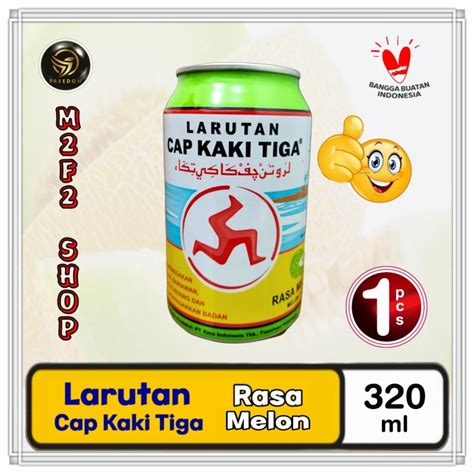 Jual Larutan Penyegar Cap Kaki Tiga Minuman Kaleng Rasa Melon 320